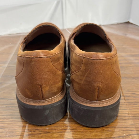 Clarks WestLynn Brown Leather Loafers - Picture 4 of 6